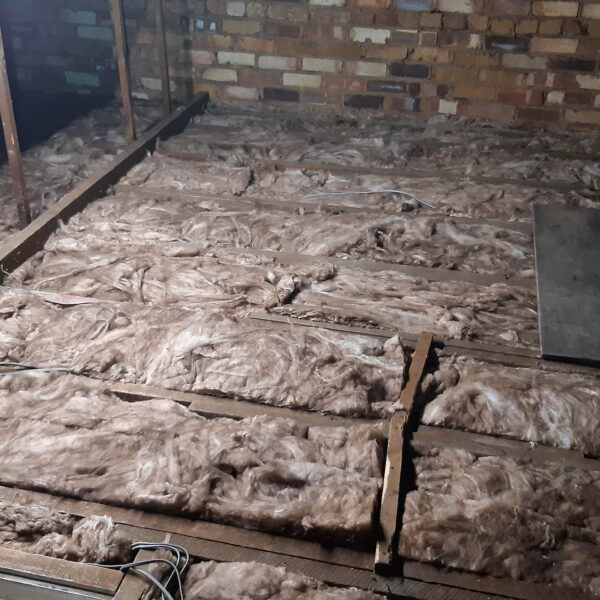 10 installation of 100mm base layer insulation